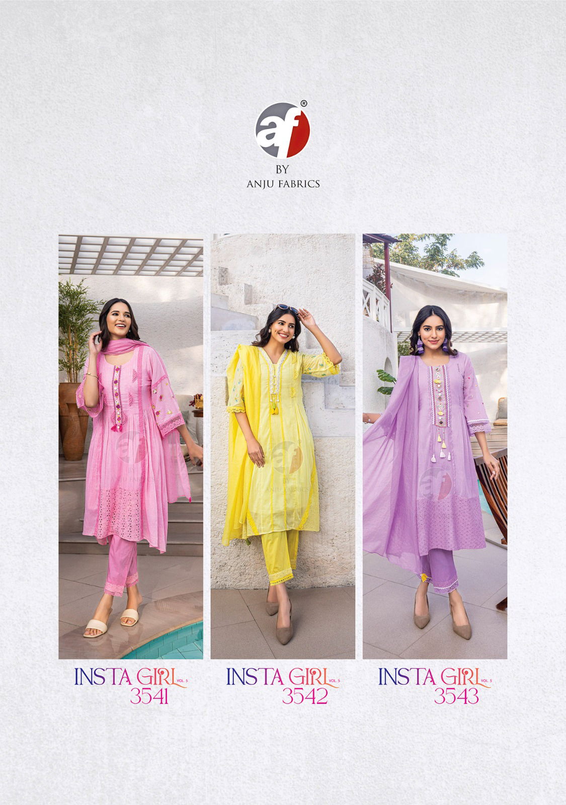 Insta Girl Vol 5 By Af Designer Heavy Mal Cotton Kurti With Bottom Dupatta Wholesale Market In Surat
